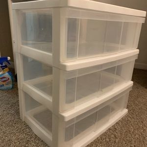 3 Plastic Drawer Stand